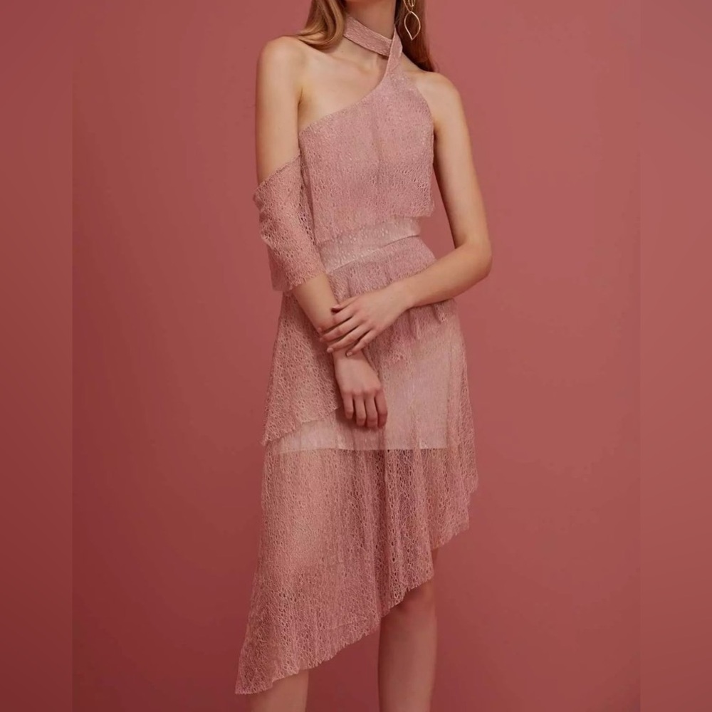 KEEPSAKE Womens Dress Night Fantasy Wide Awake Elegant Stylish Pink Blush Size S